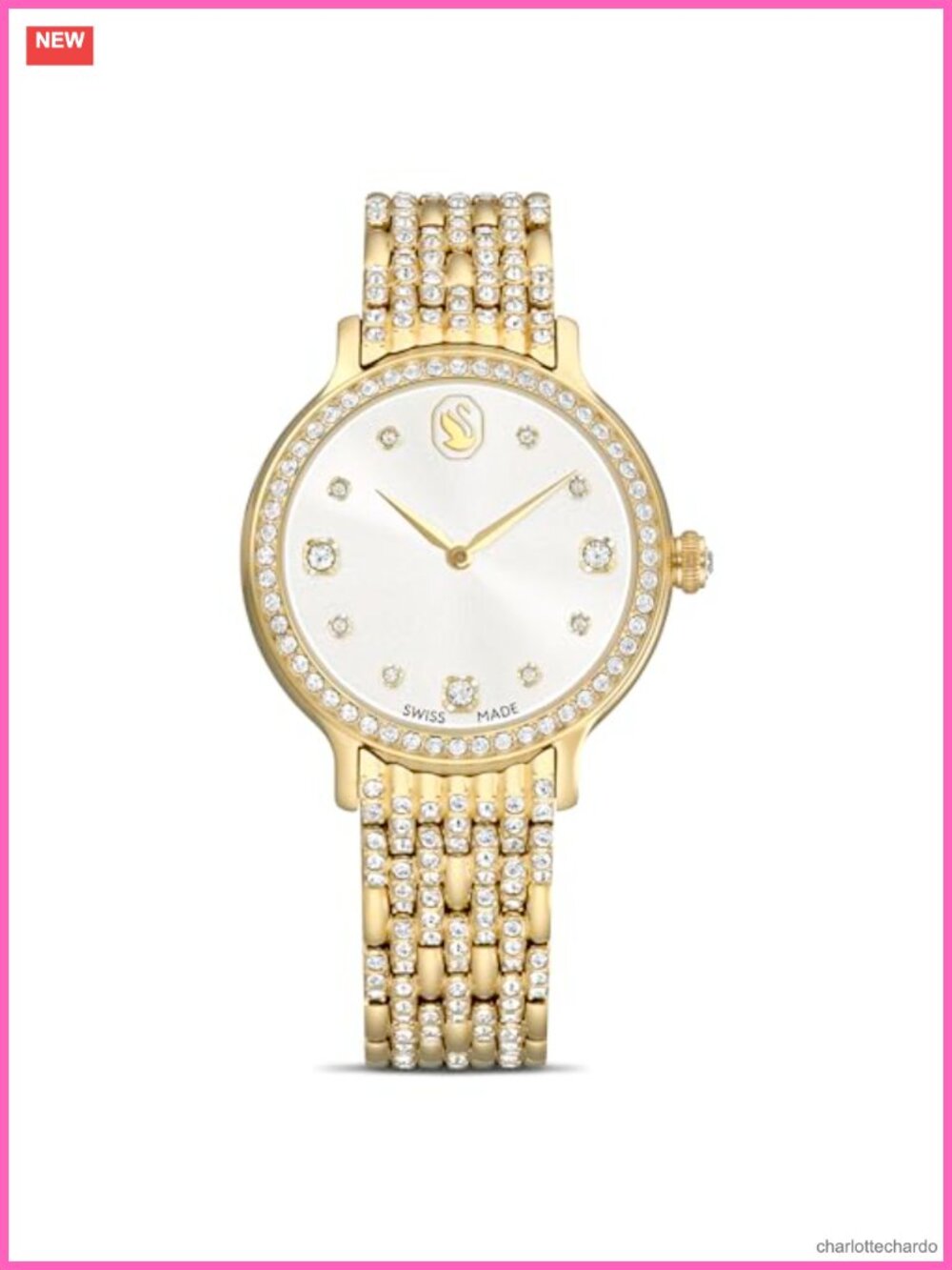 Swarovski Imber Crystal Watch Swiss Made Stainless Steel Bracelet